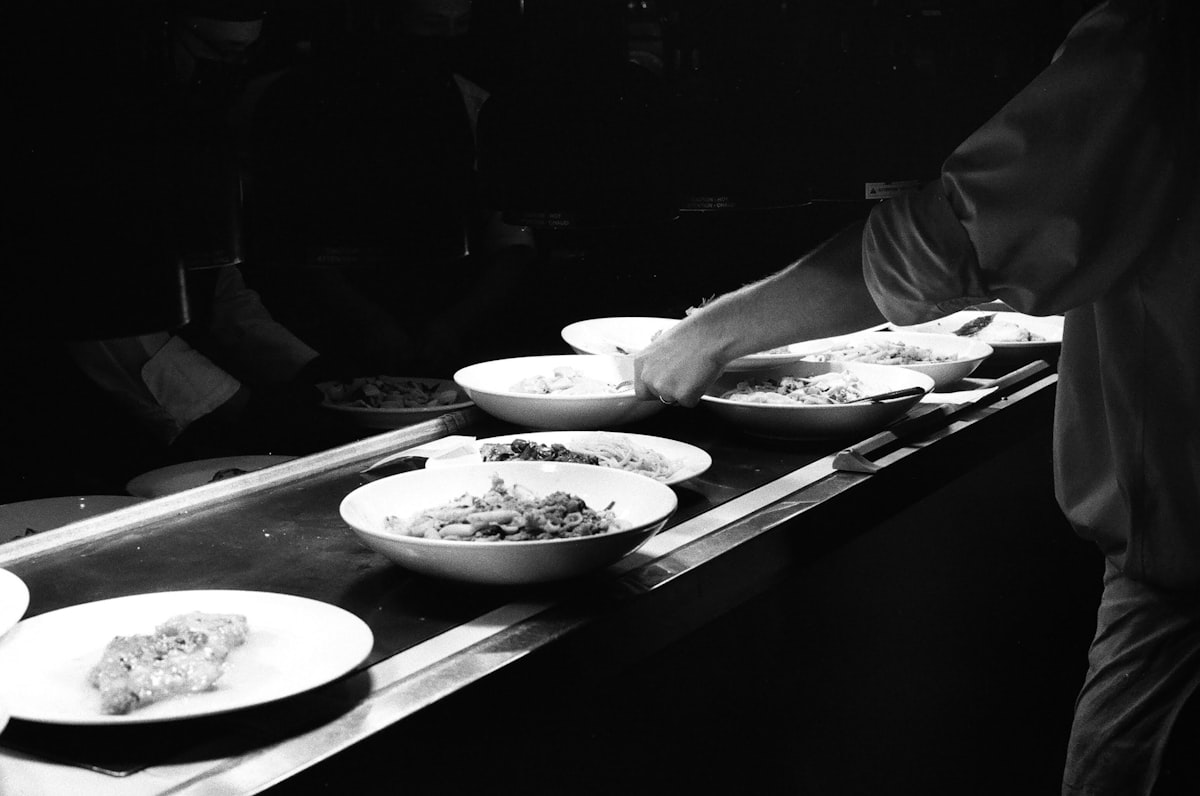 In the kitchen at Helm Hospitality